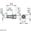technical illustration-3842535719-Connection screw fitting M12-1/4"