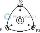 technical illustration-R901089530-Radial piston pump, size 20 cm3, pressure 500 bar for industrial applications, open circuit