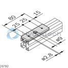 technical illustration-SLIDING ELEM-Slider, flat lockable N8