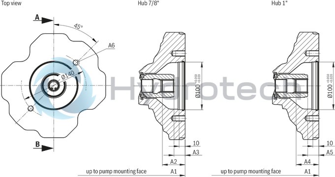 technical illustration-R987054609-Pump A10VSO BR31 with analog OBE