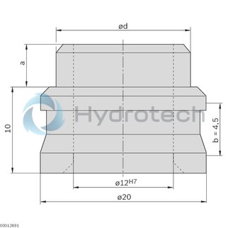 technical illustration-3842174341-Positioning bushing D20 x 4.8