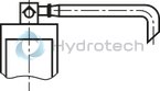 technical illustration-R900247925-Pilot operated check valve, with or without pre-decompression Flange connection Tank installation Cartridge valve without control open spool (check valve) Reduced switching noises due to damping measures Rotatable low-pressure connection (housing) Inductive position switch, optional Higher operating pressures, on request