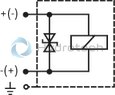 technical illustration-R901034850-Direct operated directional spool valve with solenoid actuation for intended use in potentially explosive atmospheres Porting pattern according to ISO&nbsp;4401-03-02-0-05 Subplates available in FE/ZN version (see dimensions) Wet-pin DC solenoids in hydraulic fluid Electrical connection with individual connection and cable gland With manual override, optional