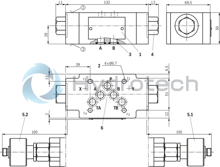 technical illustration-R900407439-Size 10, A1 &rarr; A2, B1 &rarr; B2, mechanically actuated