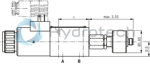 technical illustration-R900052621-Size 6, symbol UK, electrical with solenoid, 24 V DC