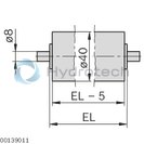 technical illustration-IDLE ROLLER-EcoFlow roller – steel, galvanized, EL = 525