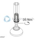 technical illustration-THREADED SLEEVE-Threaded sleeve D28L, PA