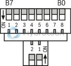 technical illustration-R901202350-Direct operated proportional directional valve with integrated digital control electronics for the pressure, force and flow control (Integrated Axis Controller IAC-P) Completely adjusted unit consisting of valve, pressure sensor(s) (optional), digital control electronics and field bus connection Operation by means of proportional solenoids with central thread and detachable coil Valve control spool, position-controlled Integrated pressure sensor plate (optional) For subplate mounting: Porting pattern according to ISO 4401 Analog interface for command and actual value Design for CAN bus with CANopen protocol DS 408 or Profibus-DP Quick commissioning via PC and WIN-PED 6 commissioning software