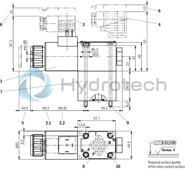 technical illustration-R900052621-Size 6, symbol UK, electrical with solenoid, 24 V DC