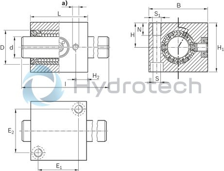 technical illustration-R109824087-Linear set (aluminum), DR1-40-WV-1200, without seal