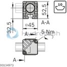 technical illustration-XLEAN RAIL HLDR-XLean adapter