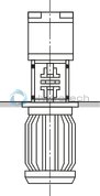 technical illustration-R901230040-Gerotor pump, size 80 cm&sup3;, pressure 15 bar for cooling or filter circuits