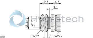technical illustration-3842545974-M16x1 clamping holder