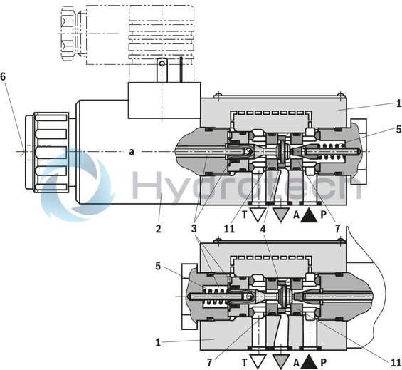 technical illustration-R900052621-Size 6, symbol UK, electrical with solenoid, 24 V DC