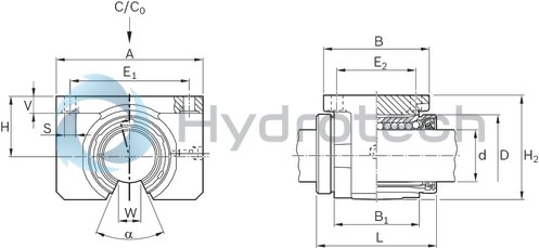 technical illustration-R106728000-Linear set (steel), O-M-80, with two seals