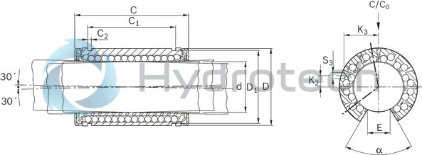 technical illustration-R073104000-Super LB SH, open, 40, without seal
