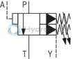 technical illustration-R900941546-For subplate mounting As cartridge valve 4 adjustment types, optionally:<br>
&bull; Rotary knob<br>
&bull; Adjustment spindle with protective cap<br>
&bull; Lockable rotary knob with scale<br>
&bull; Rotary knob with scale 4&nbsp;pressure ratings Solenoid-operated unloading via built-on directional spool valve