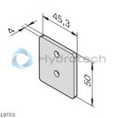 technical illustration-COVER PLATE-EcoFlow stop plate without stop