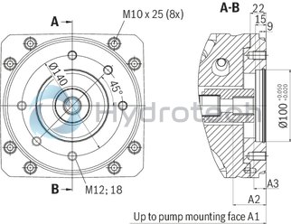 technical illustration-R901135309-Pump A10VSO BR32 with analog OBE