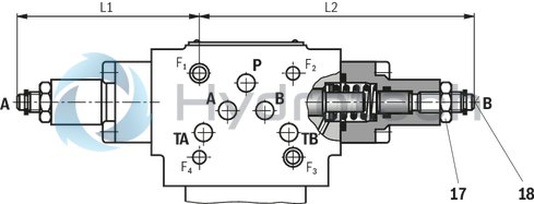 technical illustration-R901365483-Size 10, symbol E68, with solenoid actuation, 110 VAC 50/60Hz