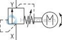 technical illustration-R900588495-Size , X &rarr; Y, electrical with external amplifier,