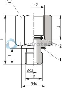 technical illustration-R900771208-For measuring and displaying pressure in hydraulic systems