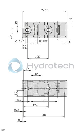 technical illustration-3842242378-Anvil plate BG 2, b240/l<sub>T</sub>320