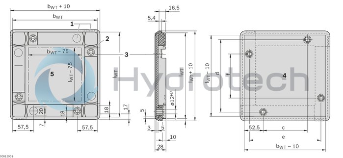 technical illustration-3842513458-Standard frame module, extension module (PA)