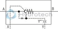 technical illustration-R900457388-For subplate mounting Porting pattern according to ISO&nbsp;5781-06-07-0-00 (NG10), ISO&nbsp;5781-08-10-0-00 (NG20), ISO&nbsp;5781-10-13-0-00 (NG32) For threaded connection For the leakage-free blocking of one actuator port Attachment possibility for directional spool valve or directional seat valve, optional Pilot oil return, external Version with pre-opening for dampened release, optional Various cracking pressures, optional Check valve installation sets available individually Corrosion-protected design
