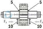 technical illustration-R900961556-Internal gear pump, size 11, pressure 350 bar for industrial applications, open circuit