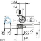 technical illustration-3842536738-Heavy duty wheel, trestle wheel, F3000