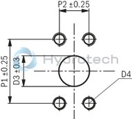technical illustration-R901230040-Gerotor pump, size 80 cm&sup3;, pressure 15 bar for cooling or filter circuits