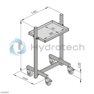 technical illustration-3842515483-Material shuttle Logistics Basic 1 shelf