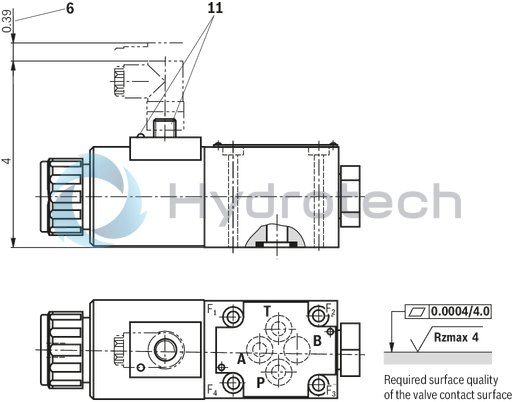 technical illustration-R900052621-Size 6, symbol UK, electrical with solenoid, 24 V DC