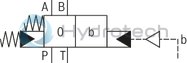technical illustration-R901407515-Type of actuation: pneumatic-hydraulic For subplate mounting Porting pattern according to ISO&nbsp;4401 Subplates according to data sheets 45054 to 45060 (separate order) Spring centering, spring end position or hydraulic end position Optional auxiliary operating device Switching time adjustment, optional Preload valve in channel P of the main valve, optional Stroke setting at main spool, optional Stroke setting and/or end position control, optional Inductive position switch and proximity sensors (contactless)