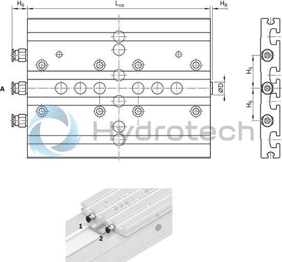 technical illustration-R037540011-Connection plates for CKR 090 &hellip; 200, R0375...11