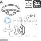 technical illustration-SEAL,8.5MM-Sealing profile N8
