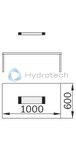 technical illustration-3842537343-With three GST outlet sockets for looping through the electrical current Very inexpensive to operate (low power consumption, long life) Low weight Suitable for use at ESD workstations SL&nbsp;78 electronic: Attached to a strut extension (workstations with B&nbsp;=&nbsp;990&nbsp;mm) or to a hanger (workstations with B&nbsp;&ne;&nbsp;990&nbsp;mm) SL&nbsp;48 electronic: Mounting to a hanger SL&nbsp;36 electronic: Fastening to the vertical strut of the strut extension