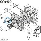 technical illustration-3842535721-Flanged plate 45x180