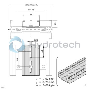 technical illustration-3842546705-Support profile VFplus AL, L6070