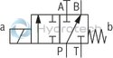 technical illustration-R901366014-For threaded connection 4 adjustment types for pressure adjustment, optionally<br>
&bull; Rotary knob<br>
&bull; Sleeve with hexagon and protective cap<br>
&bull; Lockable rotary knob with scale<br>
&bull; Rotary knob with scale 4&nbsp;pressure ratings Solenoid-operated unloading via built-on directional spool valve