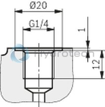 technical illustration-R901147112-Internal gear pump, size 32, pressure 350 bar for industrial applications, open circuit