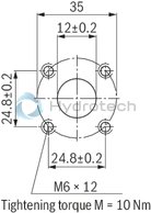 technical illustration-R900932269-INTERNAL GEAR PUMP, size 16, pressure 250 bar for industrial and mobile applications, open circuit