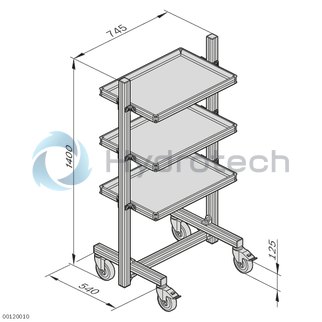 technical illustration-3842515483-Material shuttle Logistics Basic 1 shelf
