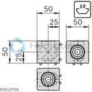 technical illustration-3842548703-Cover cap, cubic connector D30, signal gray