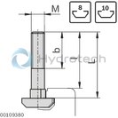 technical illustration-HS10-M8X20-T-bolt M8x20