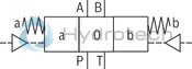 technical illustration-R901364241-Direct operated directional spool valve Operating methods: pneumatic Porting pattern according to DIN&nbsp;24340 form A (without locating hole) Porting pattern according to ISO&nbsp;4401-03-02-0-05 (with locating hole) Subplates see data sheet 45052 (separate order) Inductive position switch and proximity sensors (contactless)