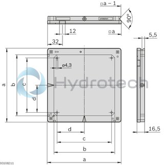 technical illustration-PALLET-Workpiece pallet WT 1/S 80x80