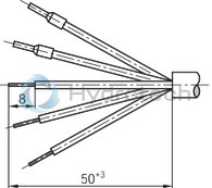 technical illustration-0811405144-Valve amplifier for proportional valves with 1 solenoid without position feedback