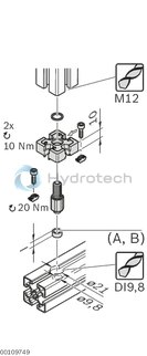 technical illustration-3842523093-T-connector 45 Pneu